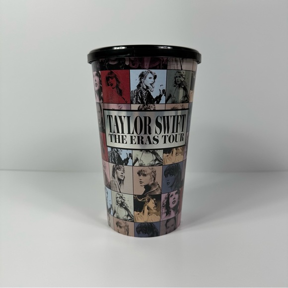 TAYLOR SWIFT THE ERAS TOUR CINEMARK MERCH COLLECTIBLE POPCORN TUB AND CUP BLACK - Picture 2 of 6